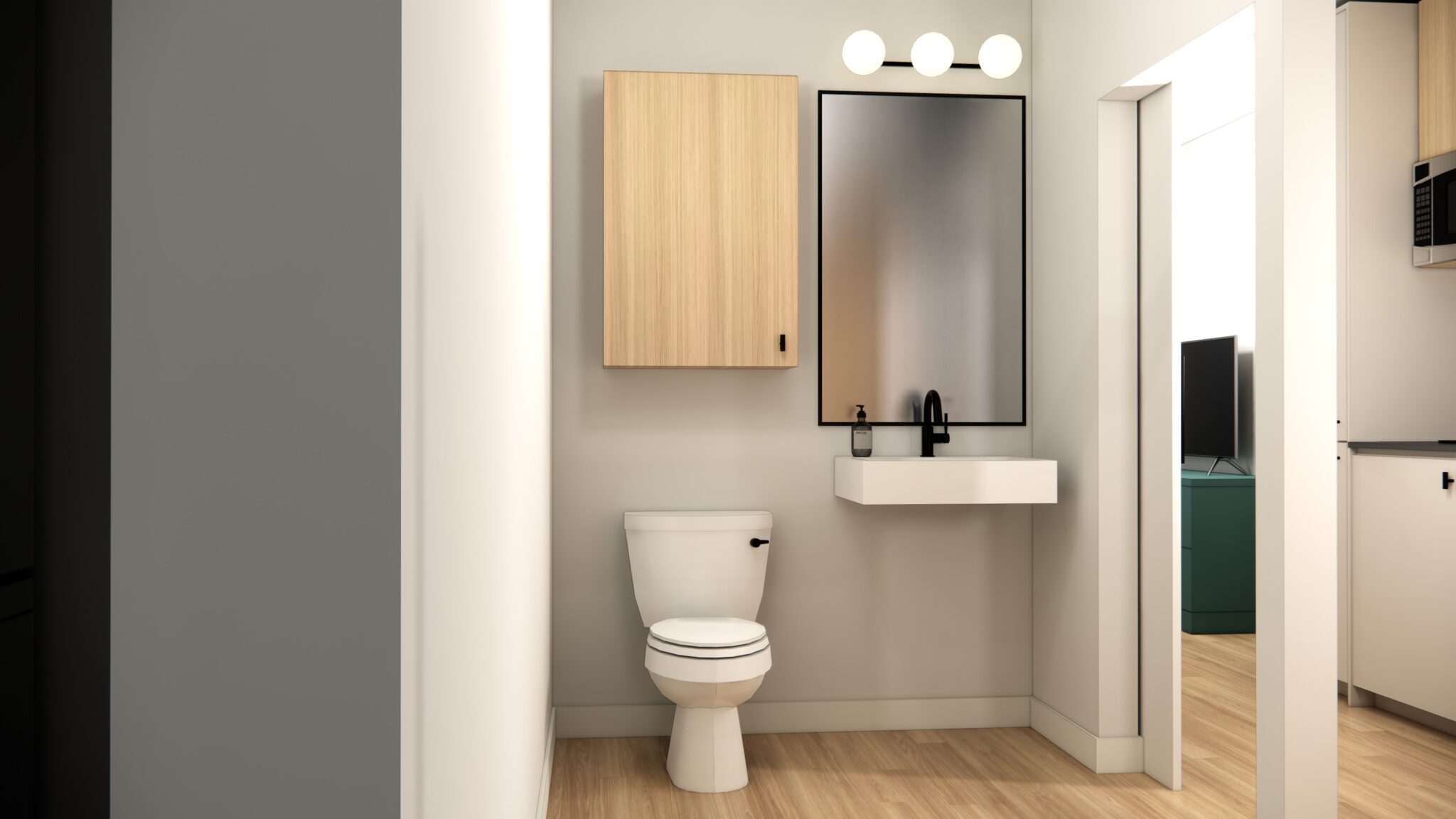 chronicle - interior rendering bathroom